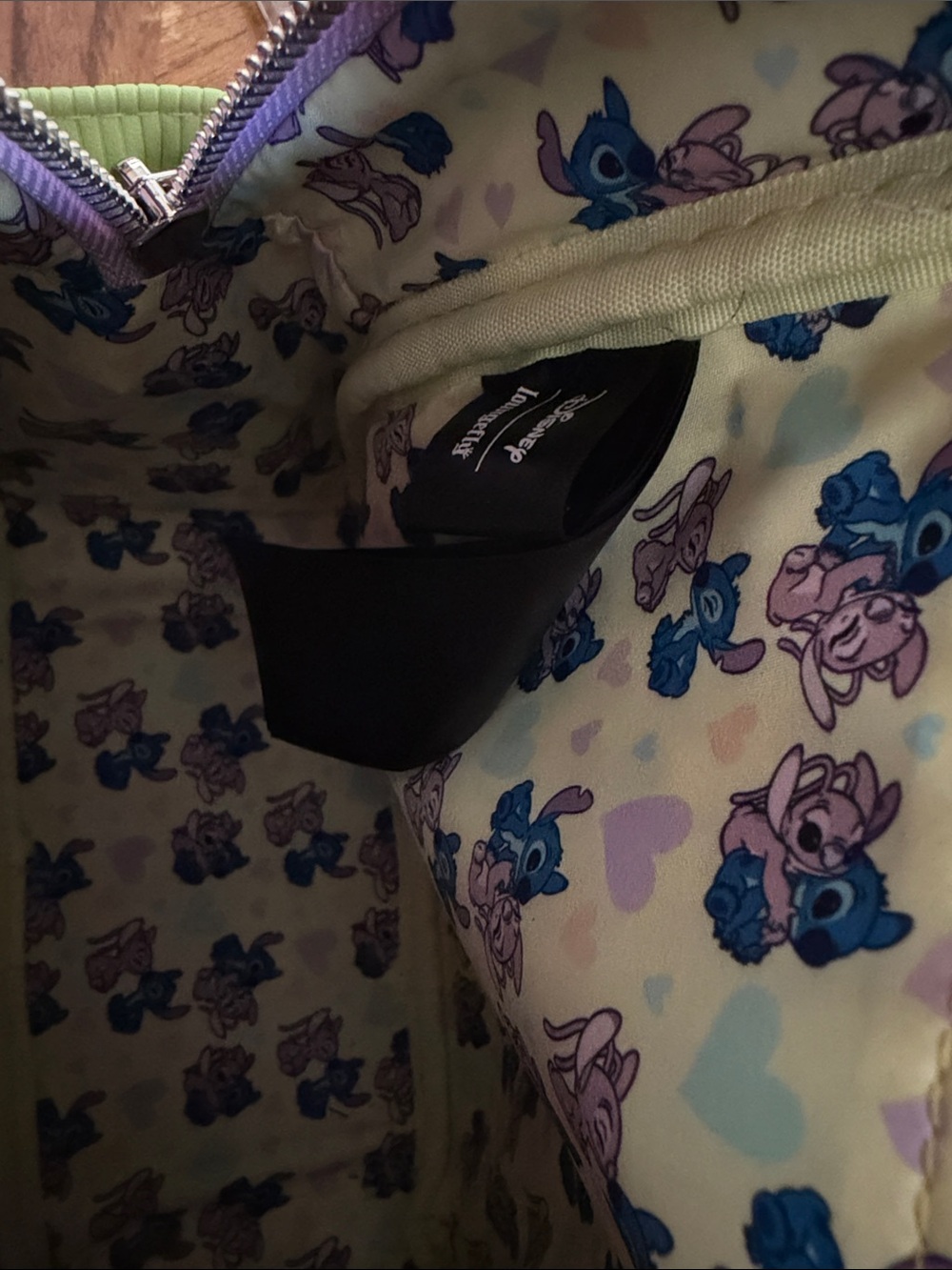 Disney Lavender, Mint & Blue Lilo & Stitch Patterned Mini Backpack - Picture 2 of 3